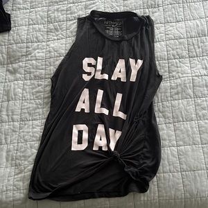 Slay all day tank top